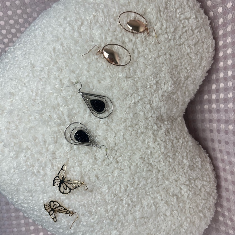 Elegant Mixed Metal Earrings Set